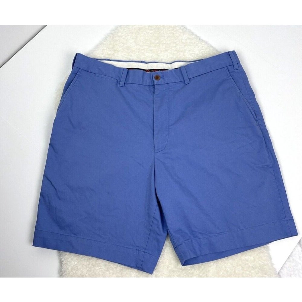 Polo Golf Ralph Lauren Mens Sz 36 Classic Fit Stretch Flat Front Shorts Blue
